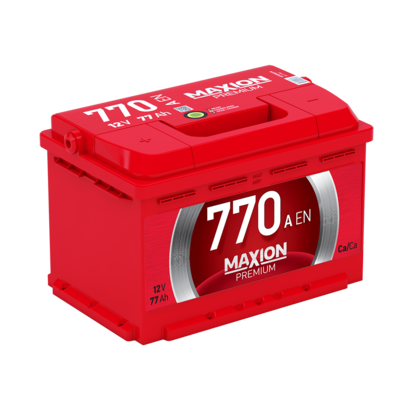 Авто аккумулятор MAXION 6CT- 77Аз 770А R (8741)