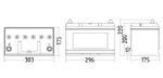 Автомобильный аккумулятор SZNAJDER Plus Jp(100A/ч)/3428
