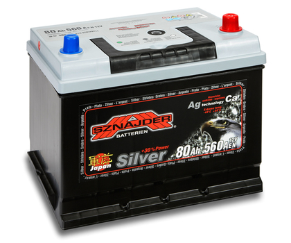 Автомобильный аккумулятор SZNAJDER Silver Jp (80A/ч)/3448