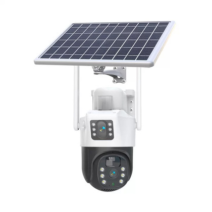 Вулична камера відеоспостереження з двома лінзами 4G V36-4G SOLAR/Wi-Fi(13239)