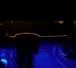 Набір освітлення автомобіля 12 світлодіодів RGB актив.звук USB (13145)