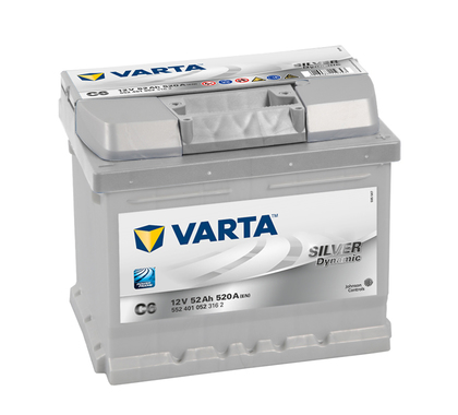АКБ VARTA SILVER SD 6CT- 52Aз R 552 401 052 C6(CZ) (h=175)