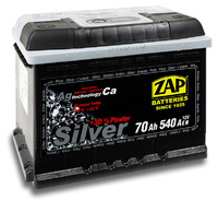 Автомобильный аккумулятор ZAP Silver (70A/ч)/3572 ZAP