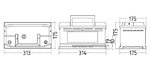Автомобильный аккумулятор ZAP Silver (80A/ч)/3574
